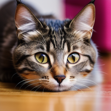 Gato comendo ração