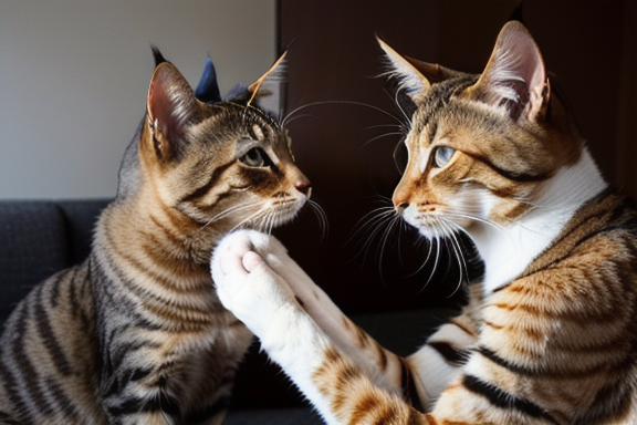 Gato se comunicando