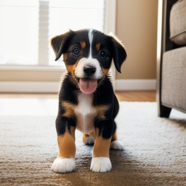 Filhote de cachorro brincando