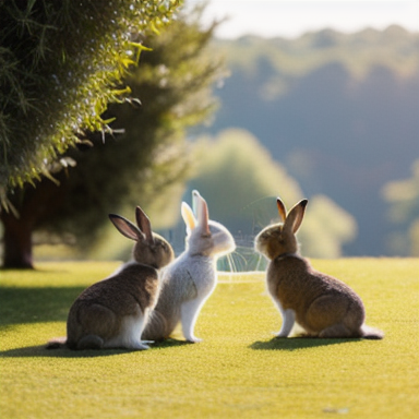 Group of rabbits