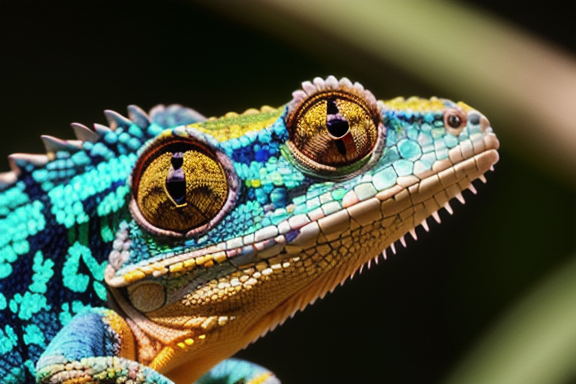 Chameleon close-up